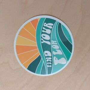 ✨FREE✨ Find Your Flow Vinyl Sticker